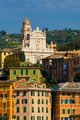 Fototapeta na wymiar View of city of Santa Margherita Ligure