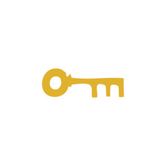 cartoon doodle of a brass key