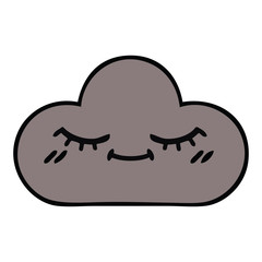 cute cartoon storm cloud