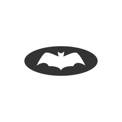 Bat animal icon design template vector isolated
