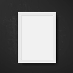 Realistic picture frame isolated