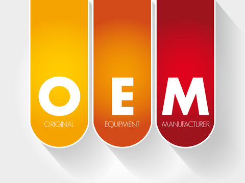 OEM - Original Equipment Manufacturer acronym, business concept