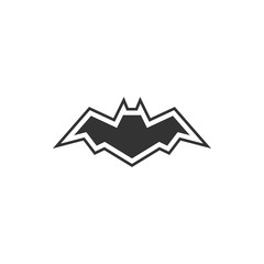 Bat animal icon design template vector isolated