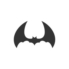 Bat animal icon design template vector isolated