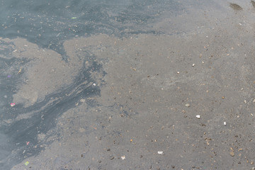 Water pollution of the sea