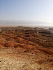 Mountains in Turkmenistan. The foot of the mountains in Kuiten 