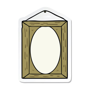 sticker of a picture frame
