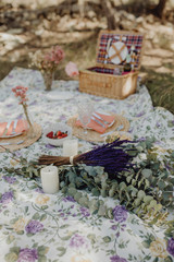 Beautiful decorated picnic