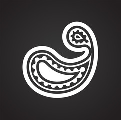 Buta icon on black background for graphic and web design. Simple vector sign. Internet concept symbol for website button or mobile app.