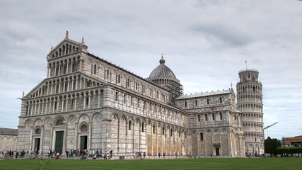 Obraz premium wide view of the famous cathedral in pisa