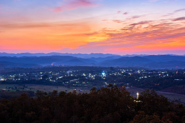 Landscape view of Khun Yuam, Mae Hong Son.