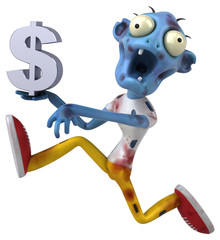 Fun zombie - 3D Illustration