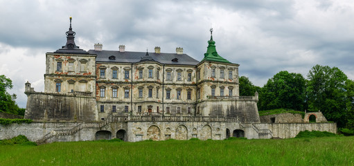 Fototapeta na wymiar Northern side of the Pidhirtsi castle of 17th century, Ukraine