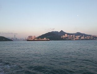 Hong Kong city sunset