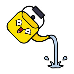 cute cartoon pouring kettle