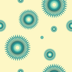 wired graphic stars seamless pattern in ivory blue shades
