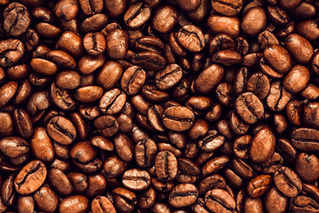 Coffee beans background.