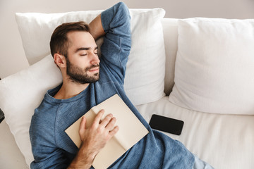 Attractive young man relaxing