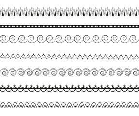 Set of decorative pattern