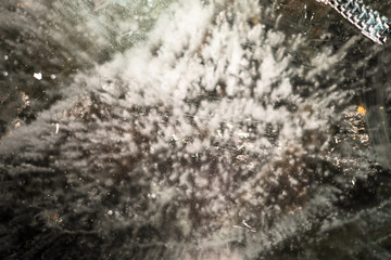 frost on glass