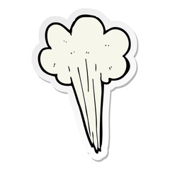 sticker of a cartoon steam design element