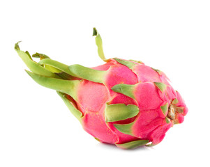 Tasty dragon fruit on white background