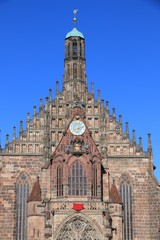 Fototapeta na wymiar Nuremberg church architecture