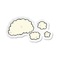 sticker of a cloud of smoke cartoon element