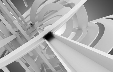 abstract atchitecture background . 3d illustration