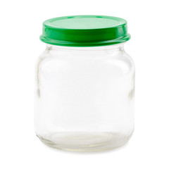 Small jar with green lid