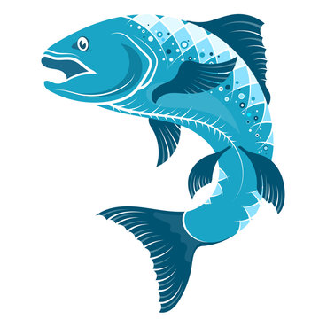 recommend clip art: Fish silhouette for sea food and fishing
