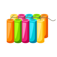 Illustration of colorful firework.