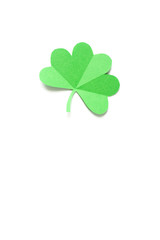 Happy St.Patrick's Day shamrock text greeting card