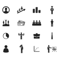 business icons set. Vector illustration