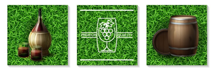 Realistic Winemaking Industry Concept