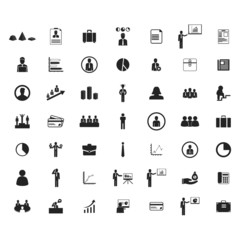 business icons set. Vector illustration