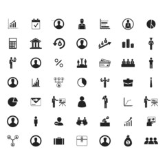 business icons set. Vector illustration