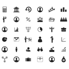 business icons set. Vector illustration