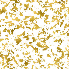 Grunge marble background in gold foil. Seamless pattern