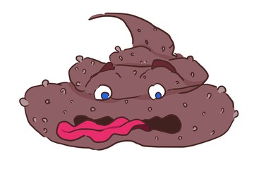 children's drawing a bunch of shit brown