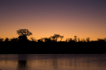 Sunset over Alfred Dam