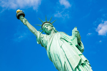 Fototapeta premium The Statue of Liberty on Liberty Island in New York