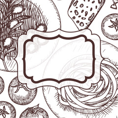 elegant frame victorian with italian food