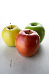 Group of apples isolated