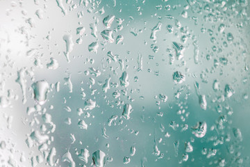 Raindrops on a windowpane