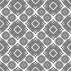Vector seamless pattern. Stylish textile print with greek design. Greece meander fabric background.