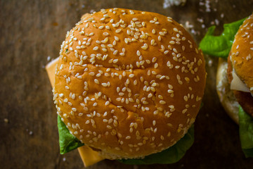 bio hamburger domowej roboty © Tomek