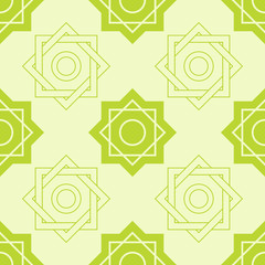 Seamless pattern with Islamic symbols Islamic stars Rub el Hizb for your design