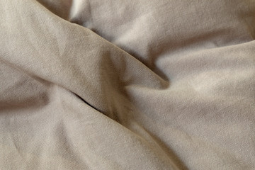 linen crumpled fabric background