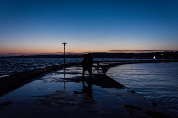 Obraz premium Love on sunset